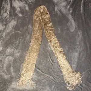 Shiny gold scarf